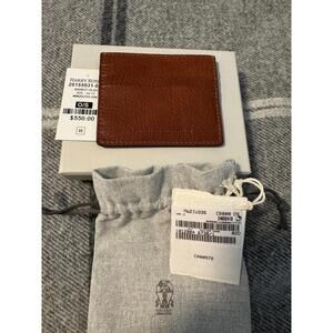 BRAND NEW Brunello Cucinelli Grained Leather Cardholder